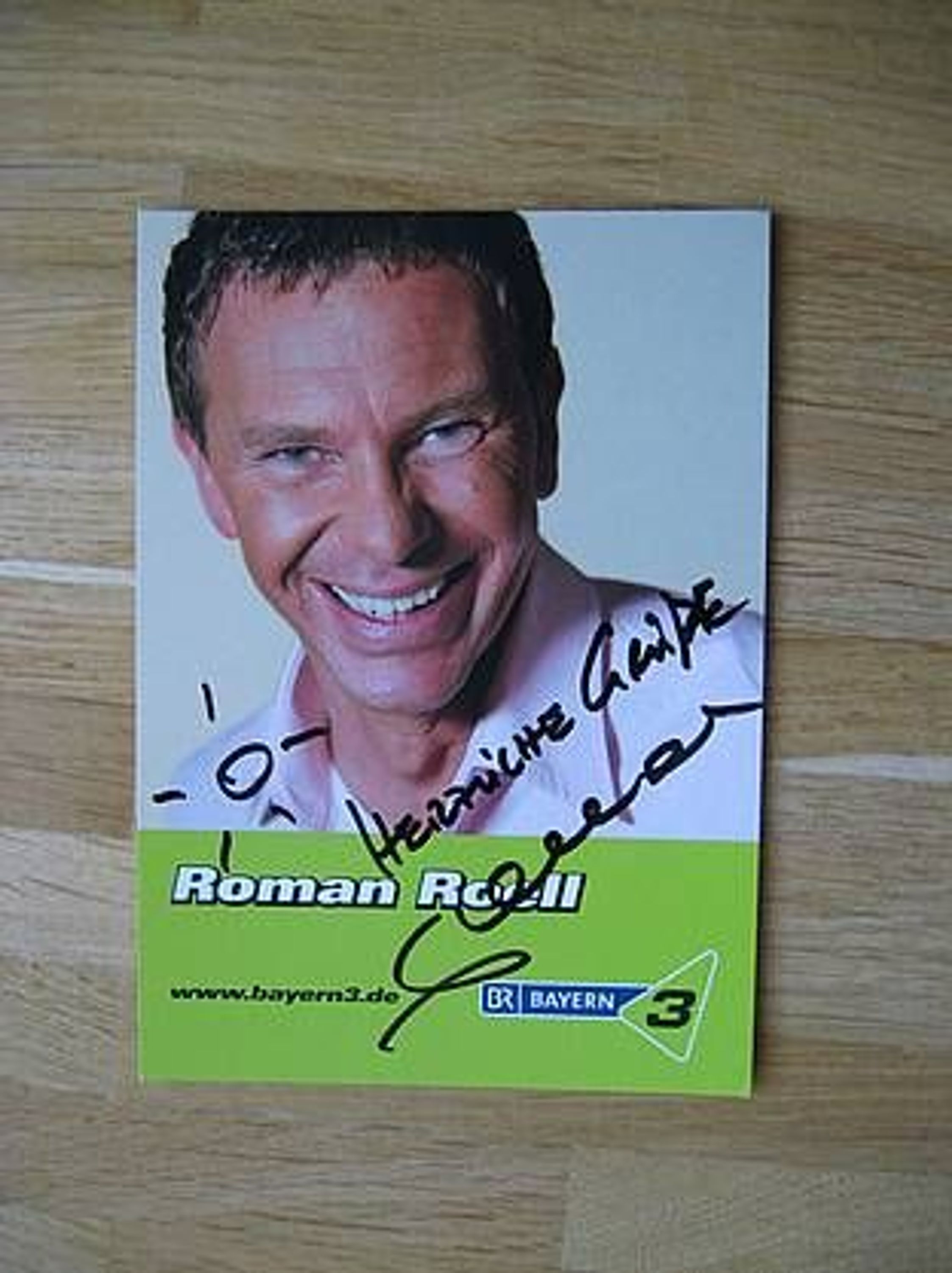 BR Fernsehmoderator <b>Roman Roell</b> - hands. Autogramm! gebraucht kaufen bei ... - 24820991