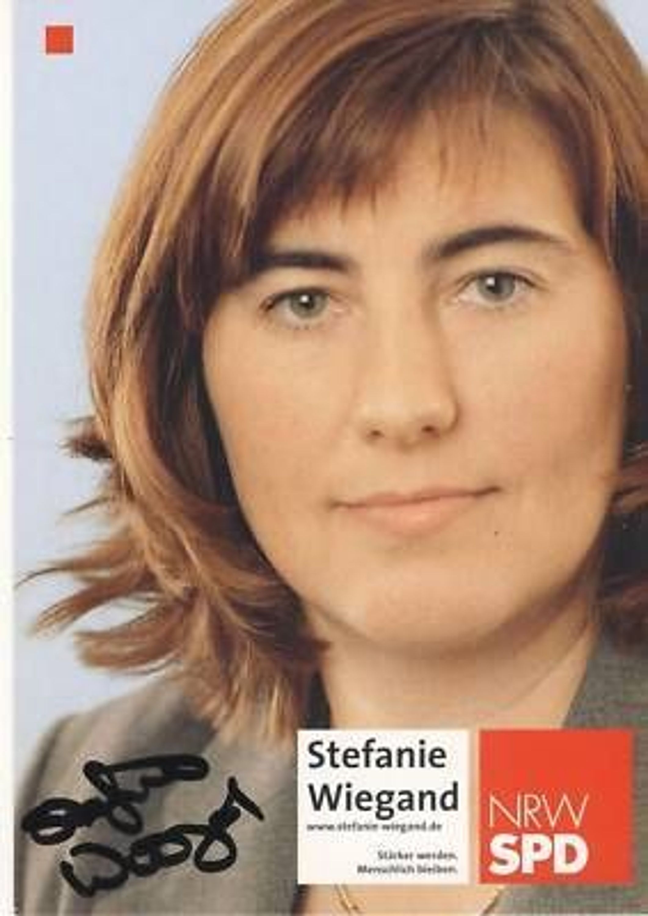 Stefanie Wiegand SPD AK Original Signiert + 5136