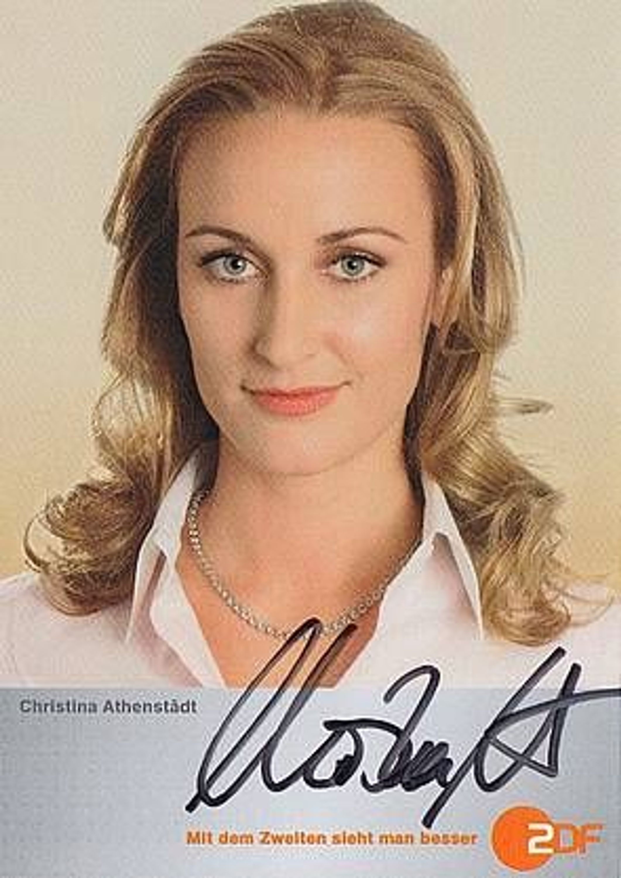 Christina Athenstädt Autogrammkarte Original Signiert bek. aus Wege zum ...