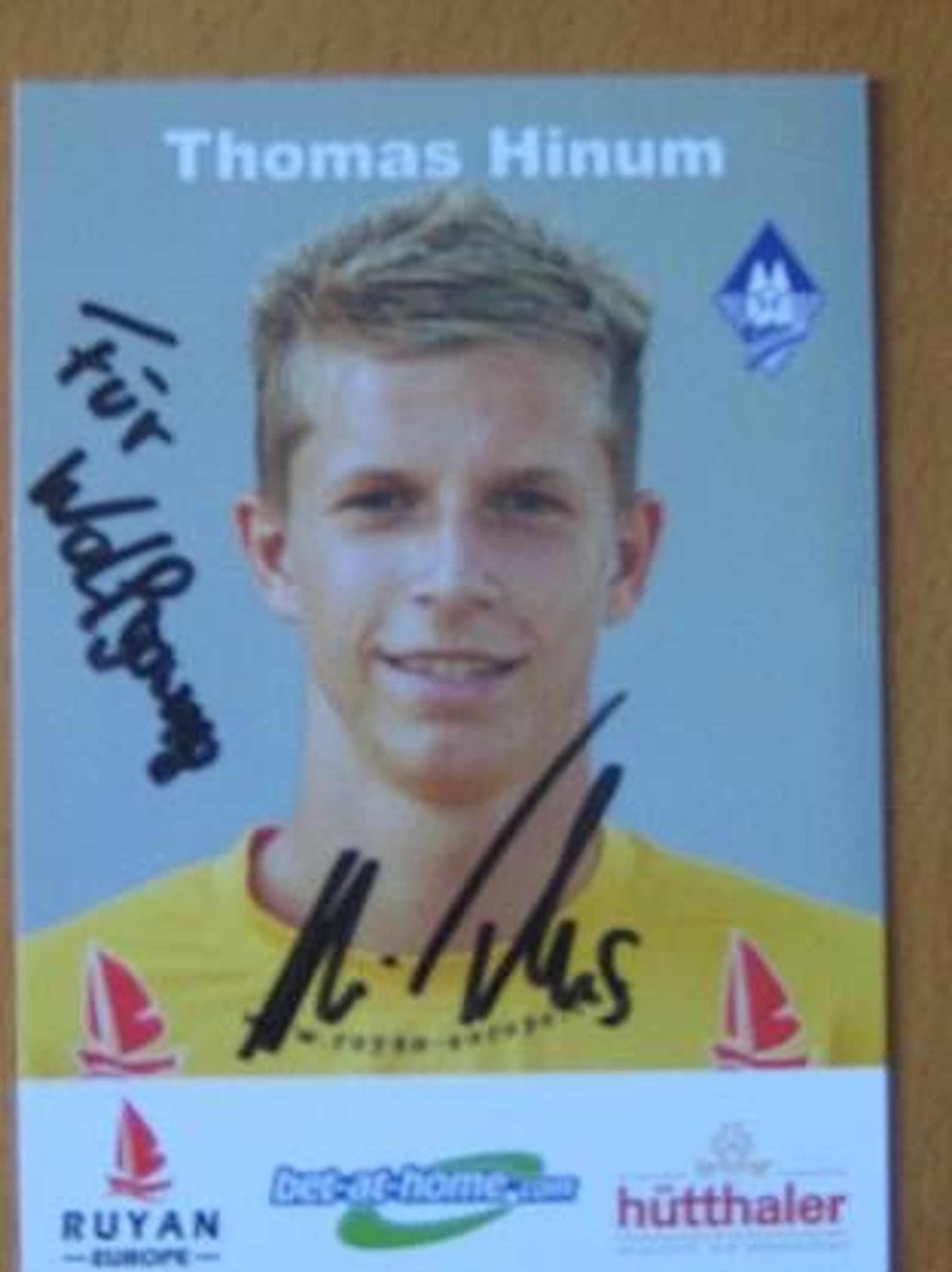 Autogramm "Thomas Hinum" Fußball SC Schwanenstadt" gebraucht kaufen bei ...