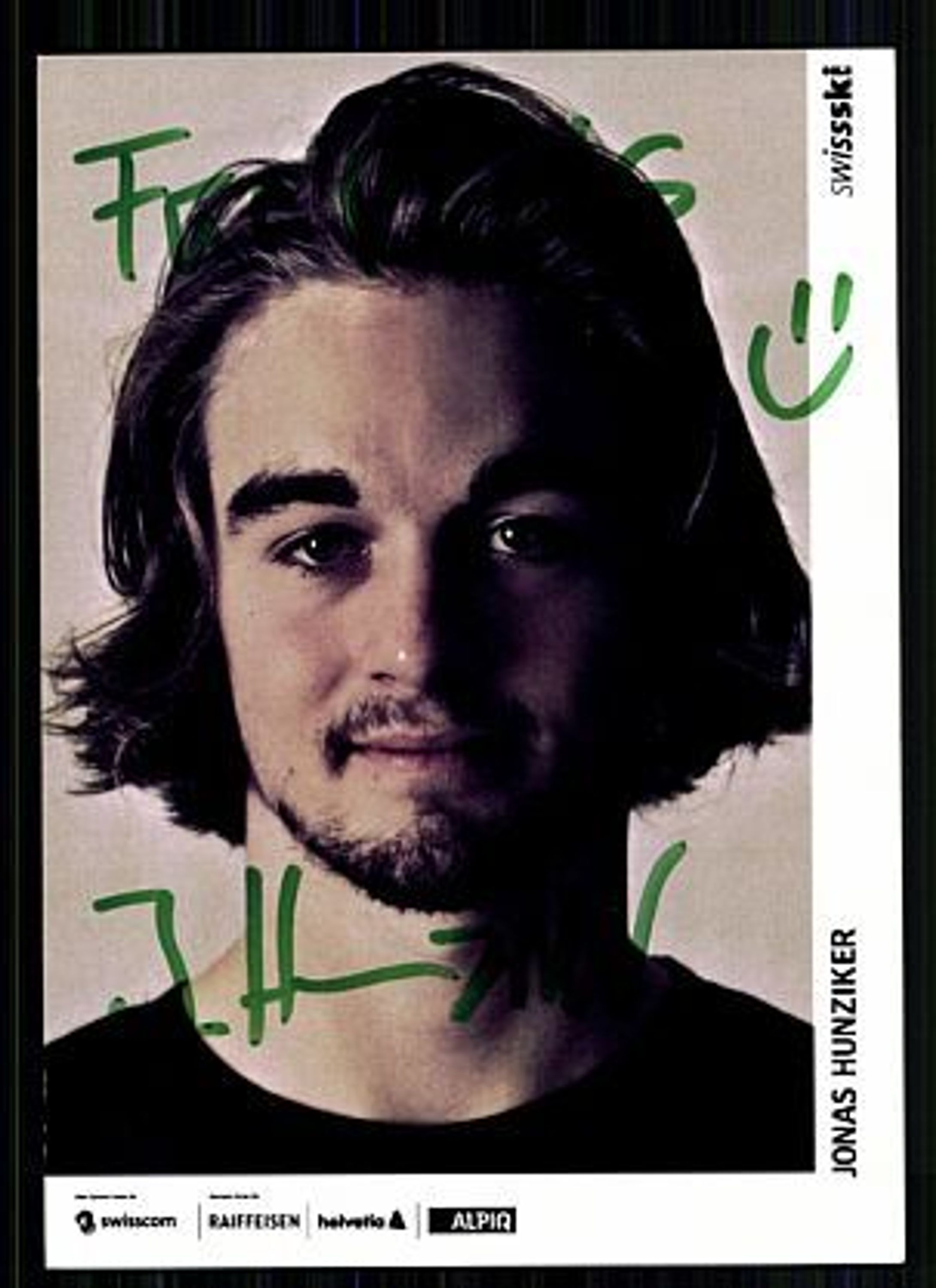 <b>Jonas Hunziker</b> Autogrammkarte Original Signiert Ski Alpin + A 61215 - 39353324