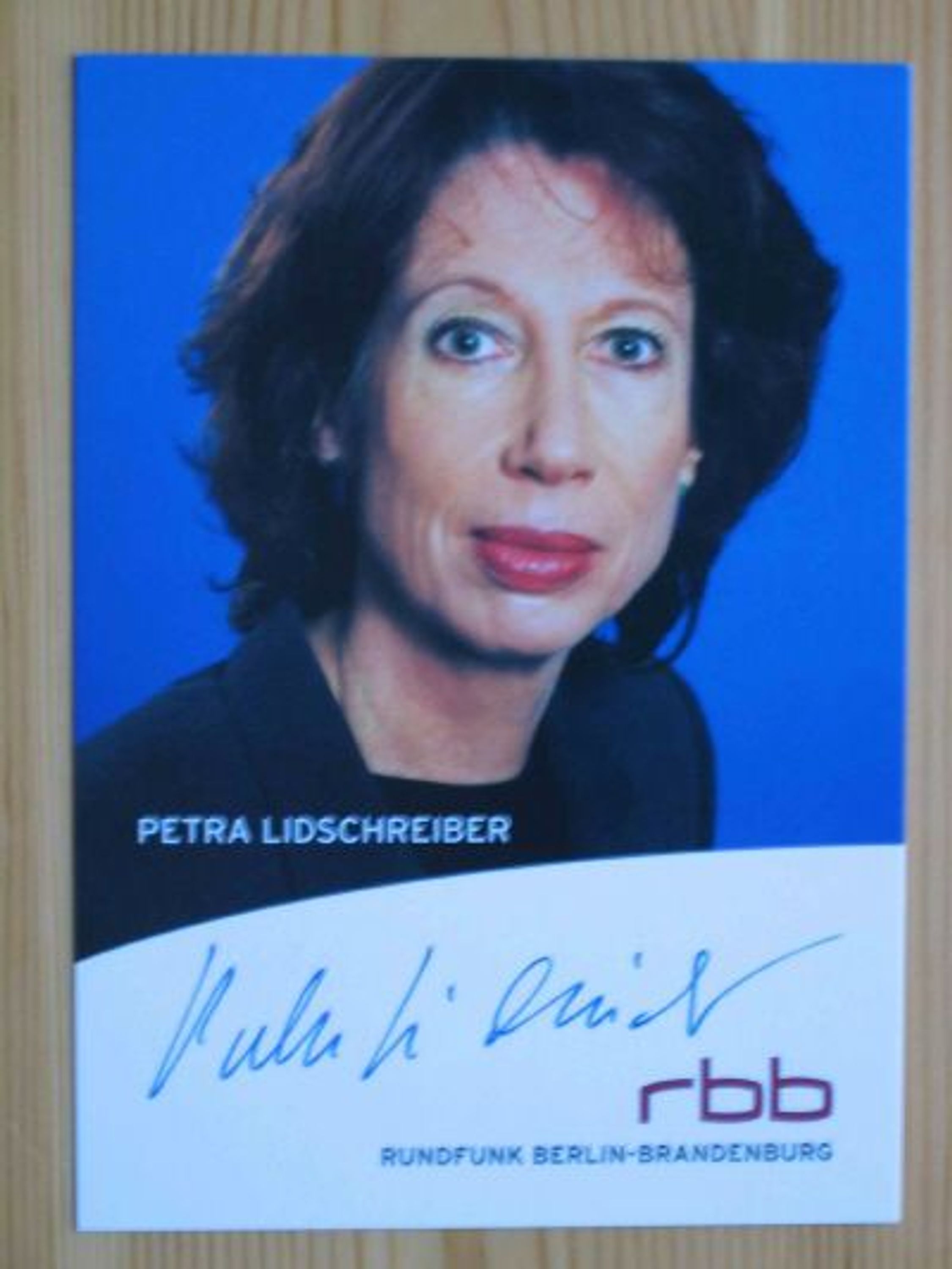 RBB Fernsehmoderator Petra Lidschreiber - Autogramm! gebraucht kaufen bei ...