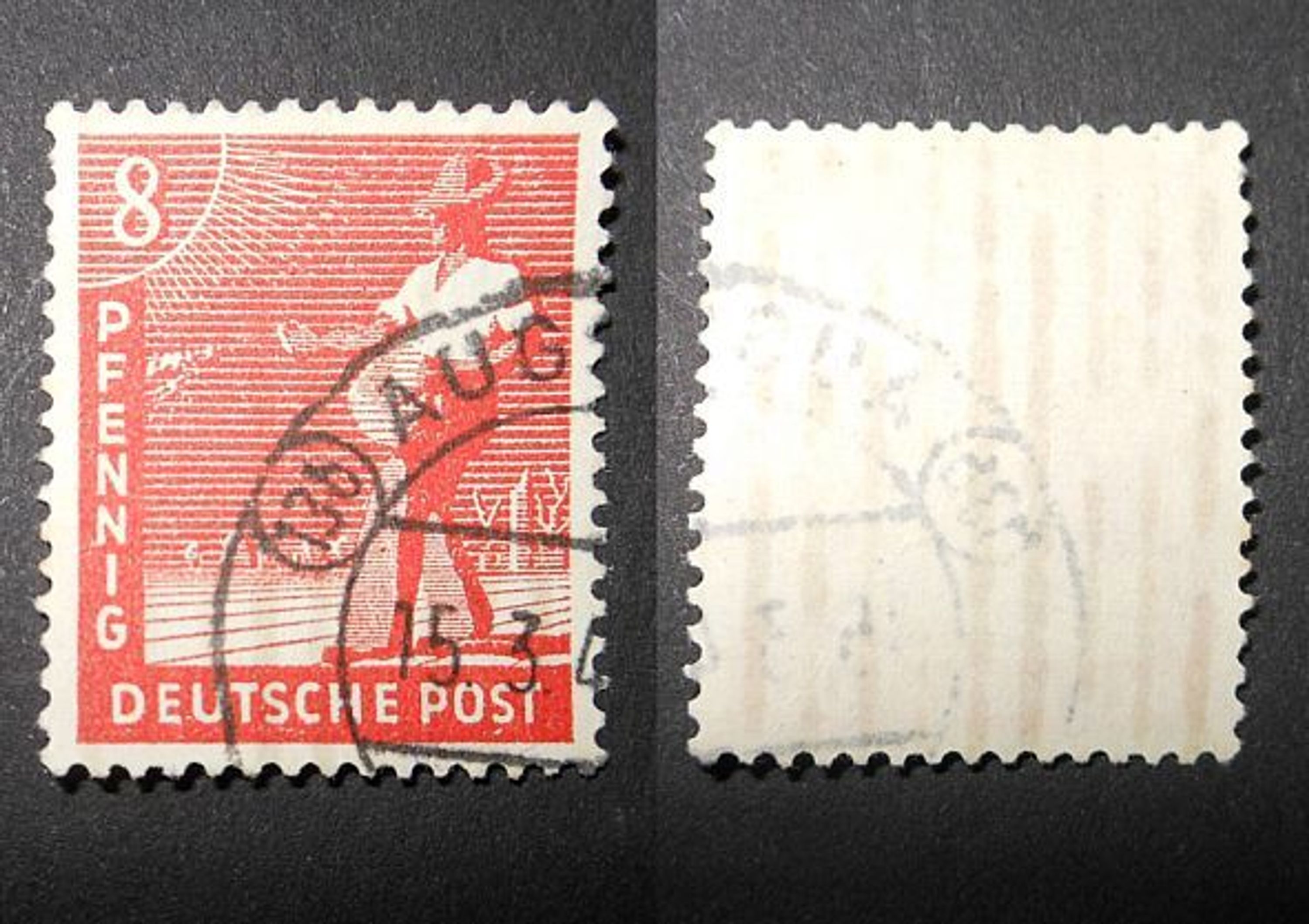 8 Pfennig Briefmarke Deutsche Post 194748 Gestempelt Kaufen Bei Hoodde